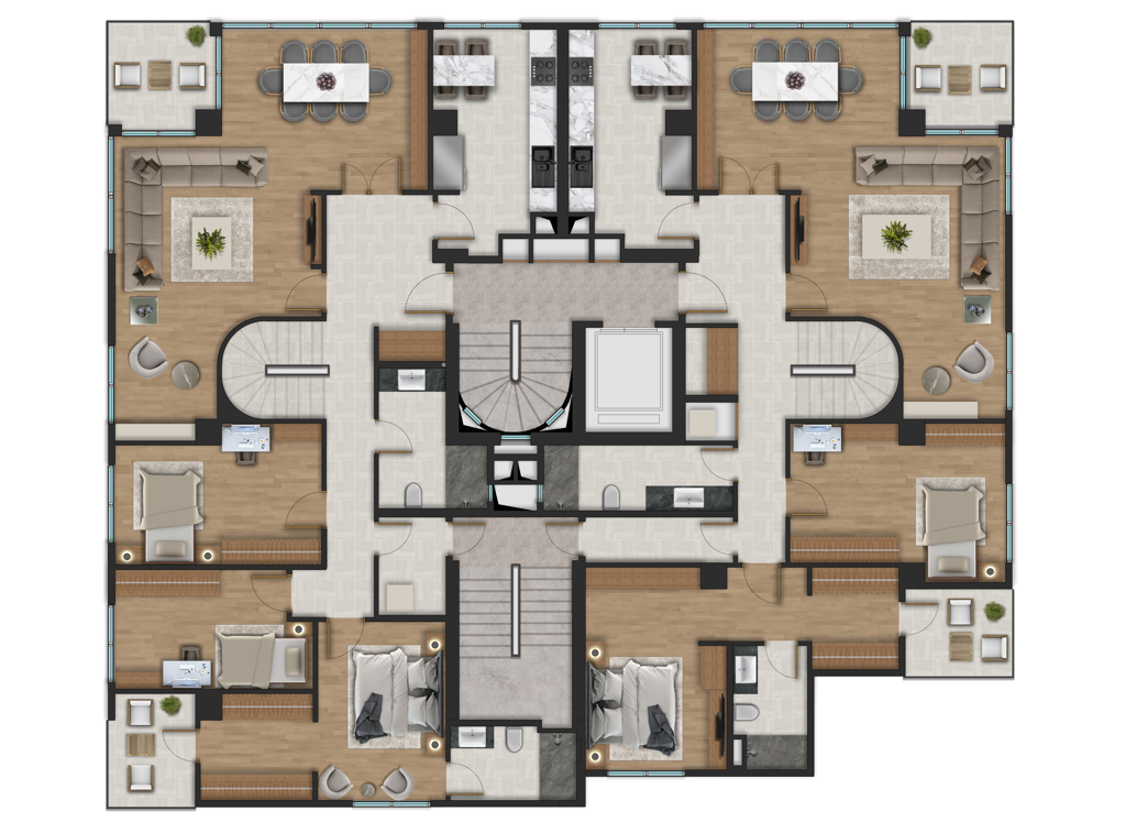 <i class='fa fa-bed text-success'></i> 3+1 <i class='fa fa-align-justify text-success'></i> 185M2 <i class='fa fa-home text-success'></i> 5